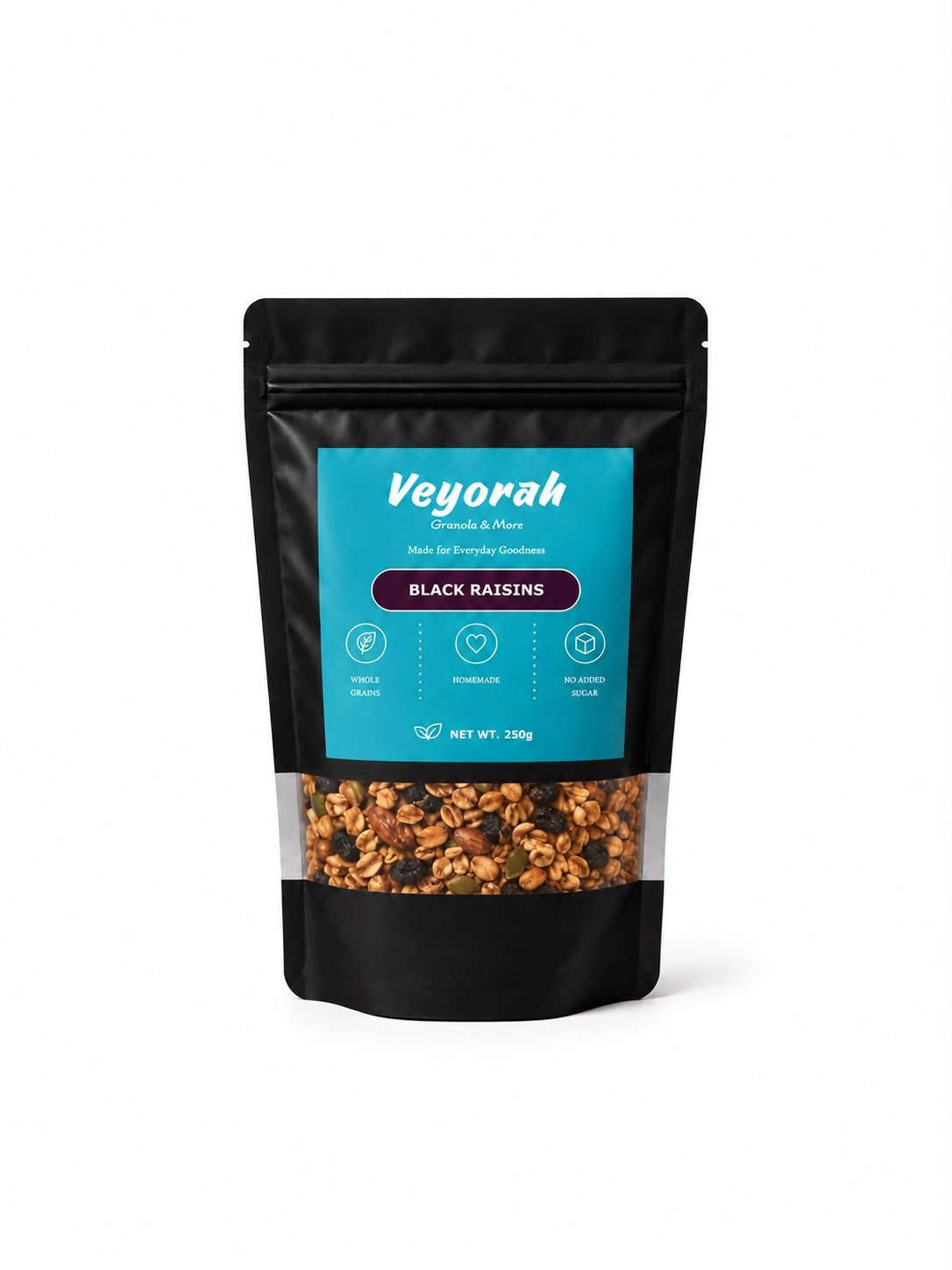 Veyorah Black Raisins Granola Premium Handmade Granola with Black Raisins - Veyorah | Granola & More