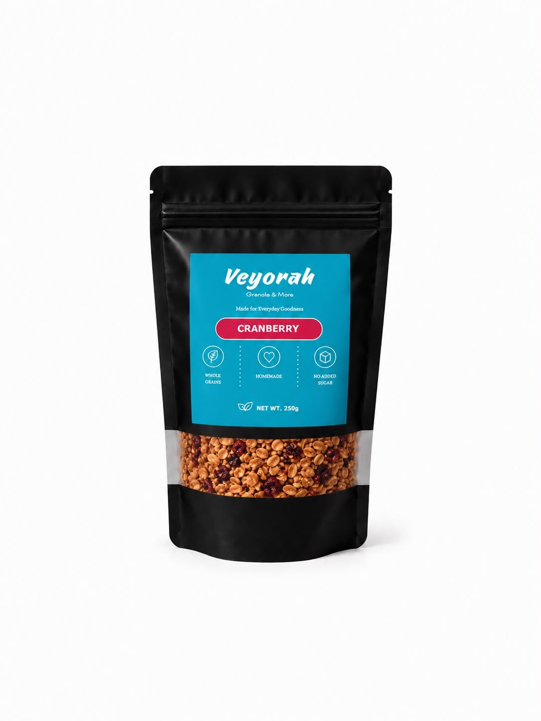 Veyorah Cranberry Granola Premium Handmade Granola with Dried Cranberries - Veyorah | Granola & More